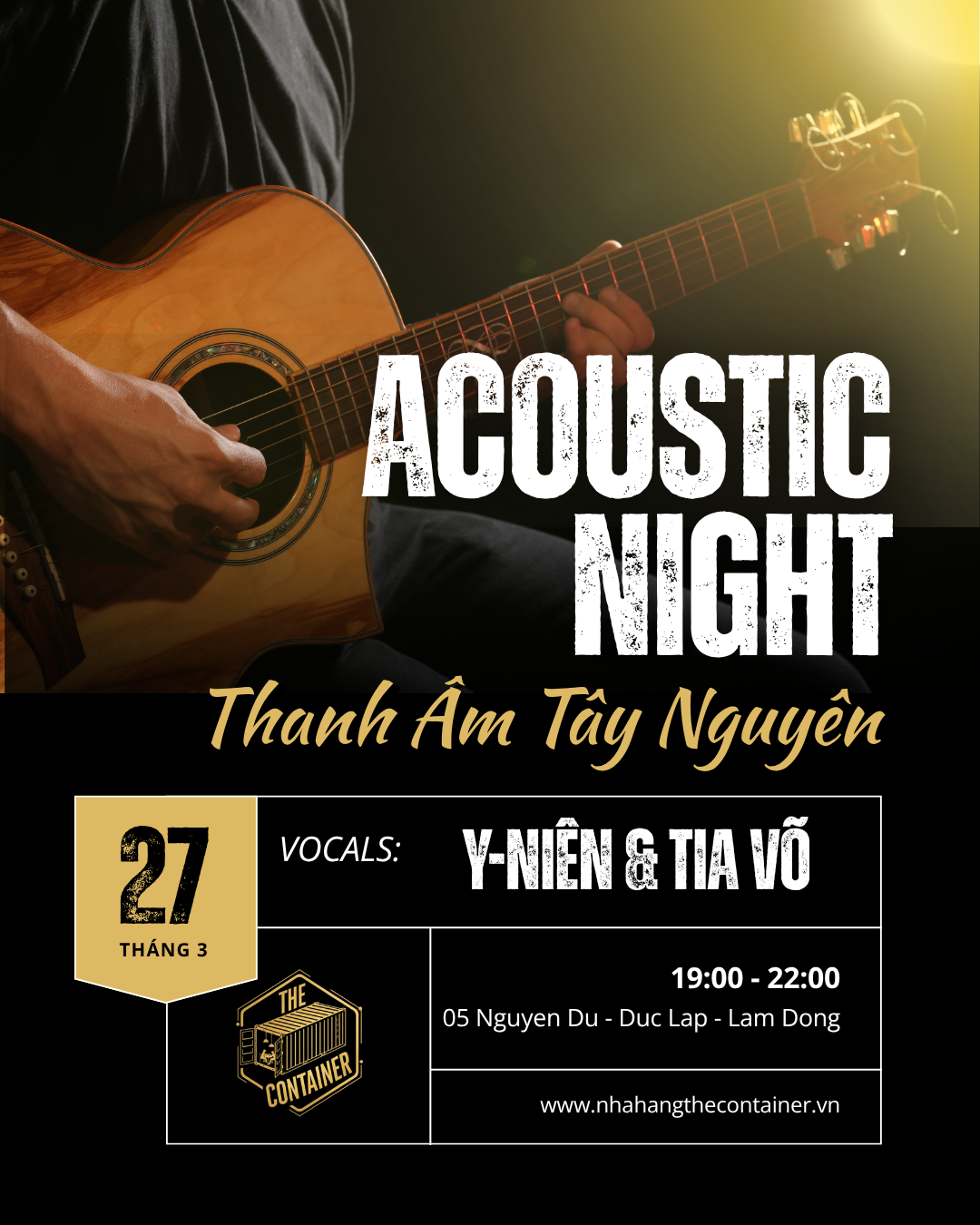 Đêm Nhạc Acoustic Lần 2 tại The Container: Giao Thoa Nhạc Mộc Giữa "Thanh Âm Tây Nguyên"