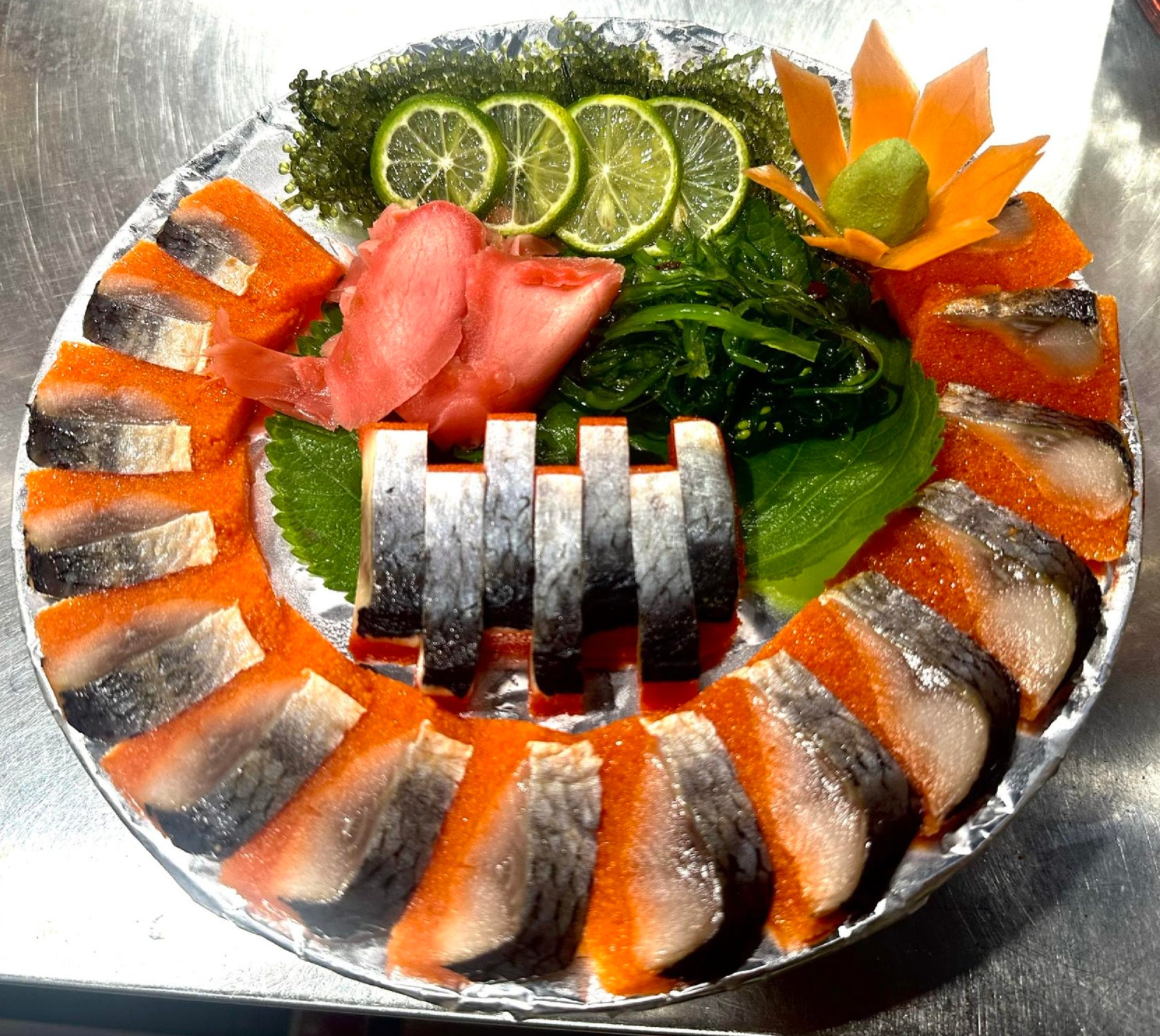 Sashimi Cá Trích Ép Trứng